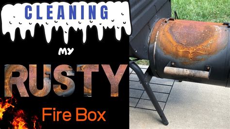 how to clean the metal box inside of a firebox|How to Restore a Rusted Metal Fireplace Insert.